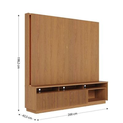 Estante Home Theater Jordão Com Aparador Riviera Freijó – Colibri