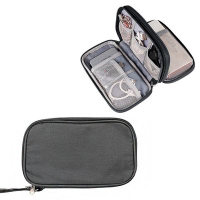 Bolsa Organizadora Cabos Fios Eletrônicos Estojo Case Bag Preto