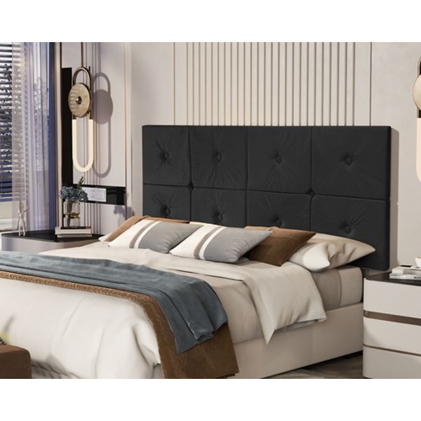 Painel de Cama Casal 1,40 Ferrari cor Preto