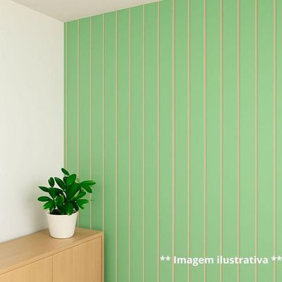 Painel Ripado Parede Versátil Kit 50 Placas Mdf 45 X 11 Cm Verde