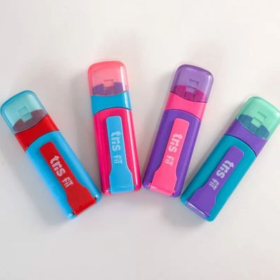 CANETA BORRACHA FIT COM TRAVA- SORTIDA - TRIS