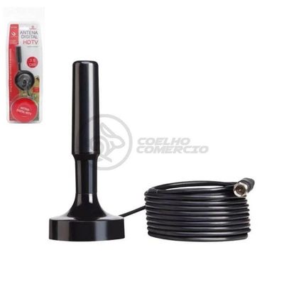 Antena Digital Portátil Interna E Externa Full Hdtv Vhf 4K