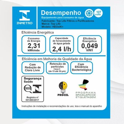 Purificador De Água Alcalina Ionizada Ozônio E Magnésio Mg+ Bivolt