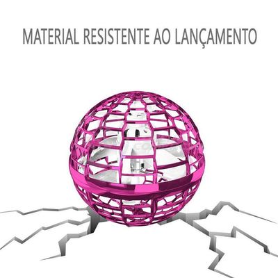 Bola Spinner Voadora Led Divertido Boomerang Drone Rosa