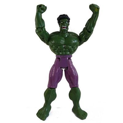 Boneco Articulado 25Cm Action Incrivel Hulk + Mascara 16Cm