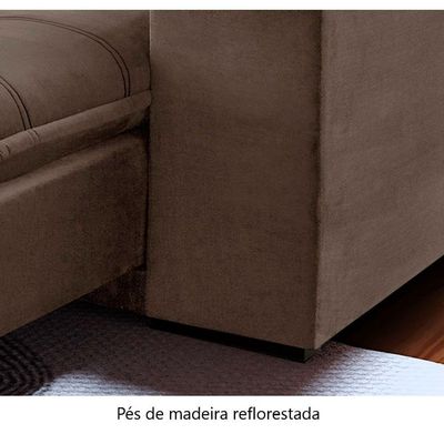 Sofá Retrátil E Reclinável Atlas 1,80m 02 Lugares Txr Bege