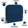 Cabeceira Cama Box King 195cm Orgânica Lanna W01 Suede Azul Marinho - Lyam Decor