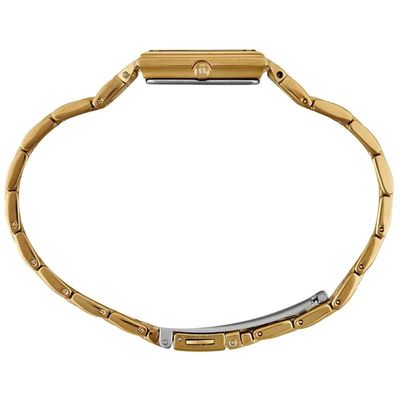Relógio Seculus Feminino Ref: 44288lpsvda1 Retangular Aço Dourado