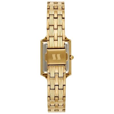 Relógio Seculus Feminino Ref: 44288lpsvda1 Retangular Aço Dourado