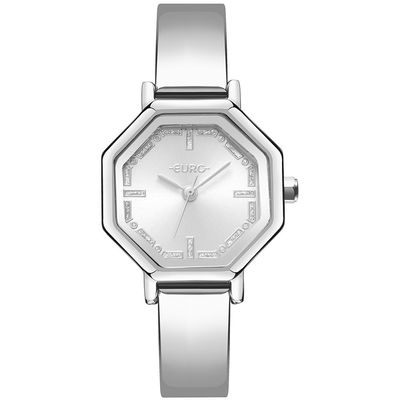 Relógio Euro Feminino Ref: Eu2035zaa/5k Bracelete Octogonal Prateado