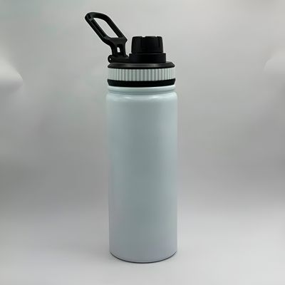 Garrafa Térmica Inox 800ml com Isolamento Térmico e Tampa Antivazamento 800ml Academia Hidratação | Cor:Preto