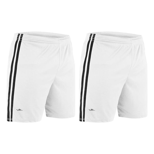 Kit 2 Calções Elite Essential Oreste Granillo Juvenil 8 / Branco/Preto