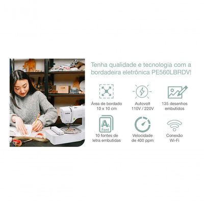 Máquina De Bordado Brother Pe560