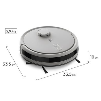 Robô Aspirador Electrolux 4 em 1 Wi-Fi Experience até 1h40 Mapeamento Branco (ERB62) Bivolt