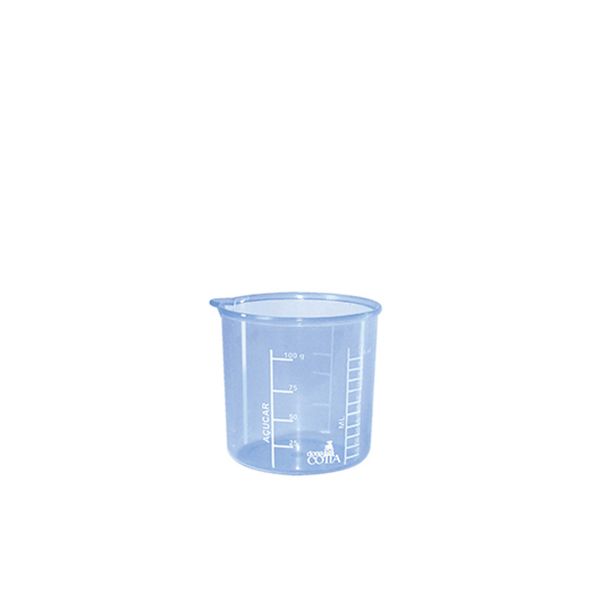 COPO MEDIDOR DE PLÁSTICO 100 ML azul