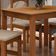 Conjunto De Mesa Com 4 Cadeiras Praiana Araúna Freijó E Bege