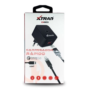 Cabo com Fonte Carregador Turbo para iPhone