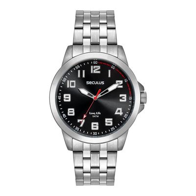 Relógio Seculus Masculino Ref: 44293g0svna1 Casual Prateado