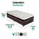 Cama Box Solteirão E Colchão Dallas Molas V-store 96x188x20 Marrom