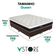 Cama Box Queen E Colchão Dallas Molas V-store 158x198x20 Marrom