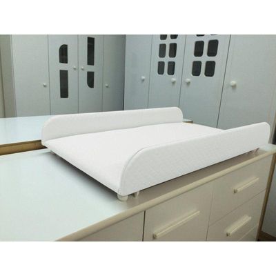 Trocador de Fraldas Almofadado para Berço Corino Branco P02 - Lyam Decor