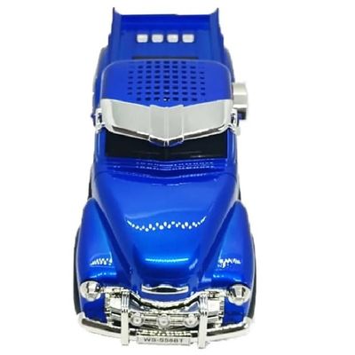 Caixa Som Portatil Caminhonete Camionete Bluetooth Fm Azul WS-558B