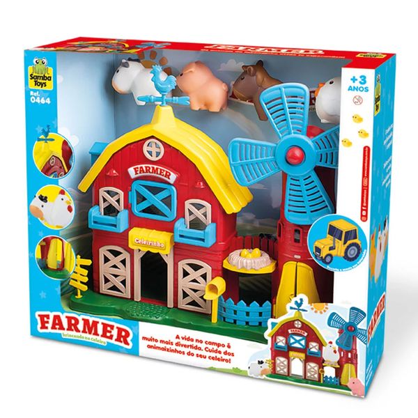 Brinquedo Celeiro Baby Samba Toys 5 Peças Brinquedo Celeiro Baby Samba Toys 5 Peças