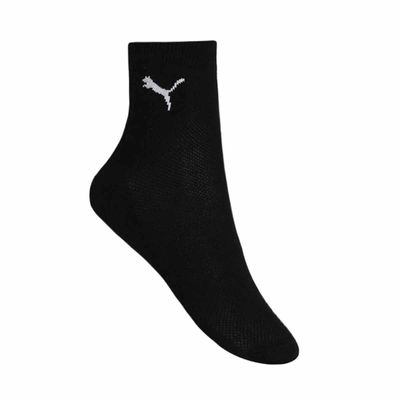 Kit 12 Pares de Meia Puma Esportiva Cano Médio Masculino - Mescla 39-43 / Preto e Branco