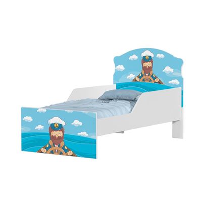 Mini Cama Infantil 153,2x79cm com Proteção Lateral Personagens Marinheiro K02 - D'Rossi