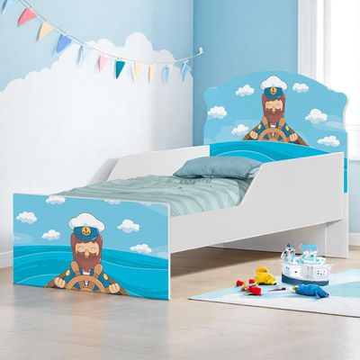 Mini Cama Infantil 153,2x79cm com Proteção Lateral Personagens Marinheiro K02 - D'Rossi