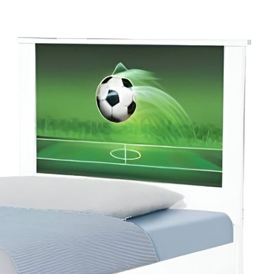 Cama Solteiro Infantil com Cama Auxiliar 195x96cm Personagens Copa Futebol K02 - D'Rossi