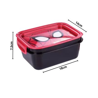 Kit Garrafa 600ml e Marmita 850ml Homem Aranha - Plasútil