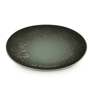 PRATO RASO LE CREUSET SPHERE HOLLY 19CM EM CERÂMICA THYME 80033191730003