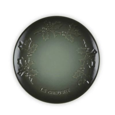 PRATO RASO LE CREUSET SPHERE HOLLY 19CM EM CERÂMICA THYME 80033191730003