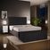 Calçadeira Recamier Baú Para Cama De Casal Queen Dália 195x50 cm W01 Linho Chumbo - Lyam