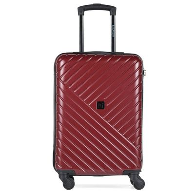 Mala de Bordo 10 kg Abs 4 Rodas Detroit Vermelha P / Vermelho