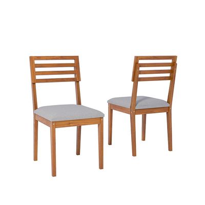 Conjunto de Mesa Retangular com Tampo de Vidro Off White Caju e 8 Cadeiras Juparanã Linho Bege e Cinamomo