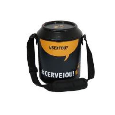 Cooler Quiosque Preto Sextou com Alça Mochila 10 Latas - Anabell Preto