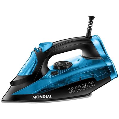 Ferro a Vapor F53 com Spray Mondial Preto/Azul / 220V