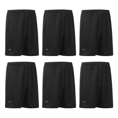 Kit 6 Calções Elite Romeo Menti Masculino M / Preto