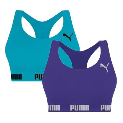 Kit 2 Tops Puma Nadador Sem Costura Feminino P