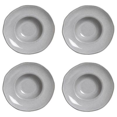 Conjunto De Pratos Para Massa-risoto 04 Peças Orgânico Dust Porto Brasil