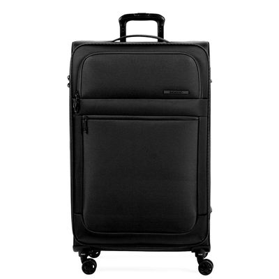 Mala Grande 32 kg Poliéster 4 Rodas Edimburgo Preta G / Preto