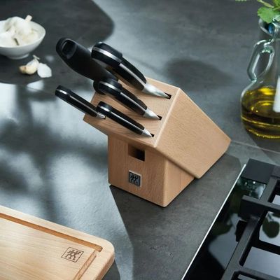 Bloco de Facas Zwilling Professional S 6 Peças de Precisão Alemã e Durabilidade Extrema