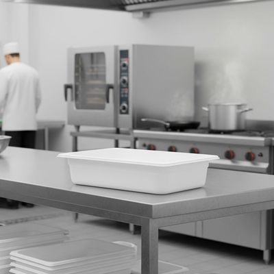 Cuba Gastronorm 1/2 100mm Branca em Polipropileno