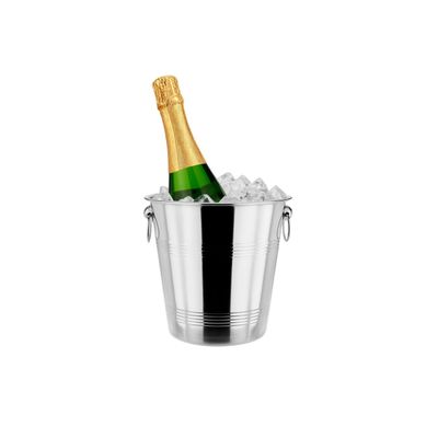 Balde de Gelo Inox com Pegador Drinks Bar Bartender 4,5L