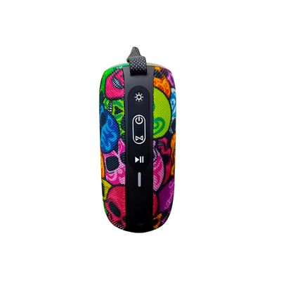 Caixa de Som Caveira Bluetooth Led RGB À Prova D'água - Potência e Estilo em Qualquer Lugar