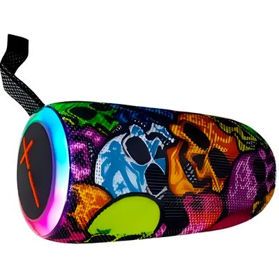 Caixa de Som Caveira Bluetooth Led RGB À Prova D'água - Potência e Estilo em Qualquer Lugar