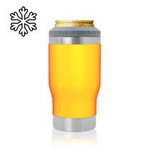 Copo Térmico Porta Lata Garrafa Long Neck Copo Abridor Cor:Laranja