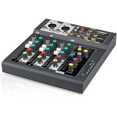 Mesa de Som Digital Mixer USB 4 Canais Bluetooth MP3 Player - Ideal para Home Studio e Lives